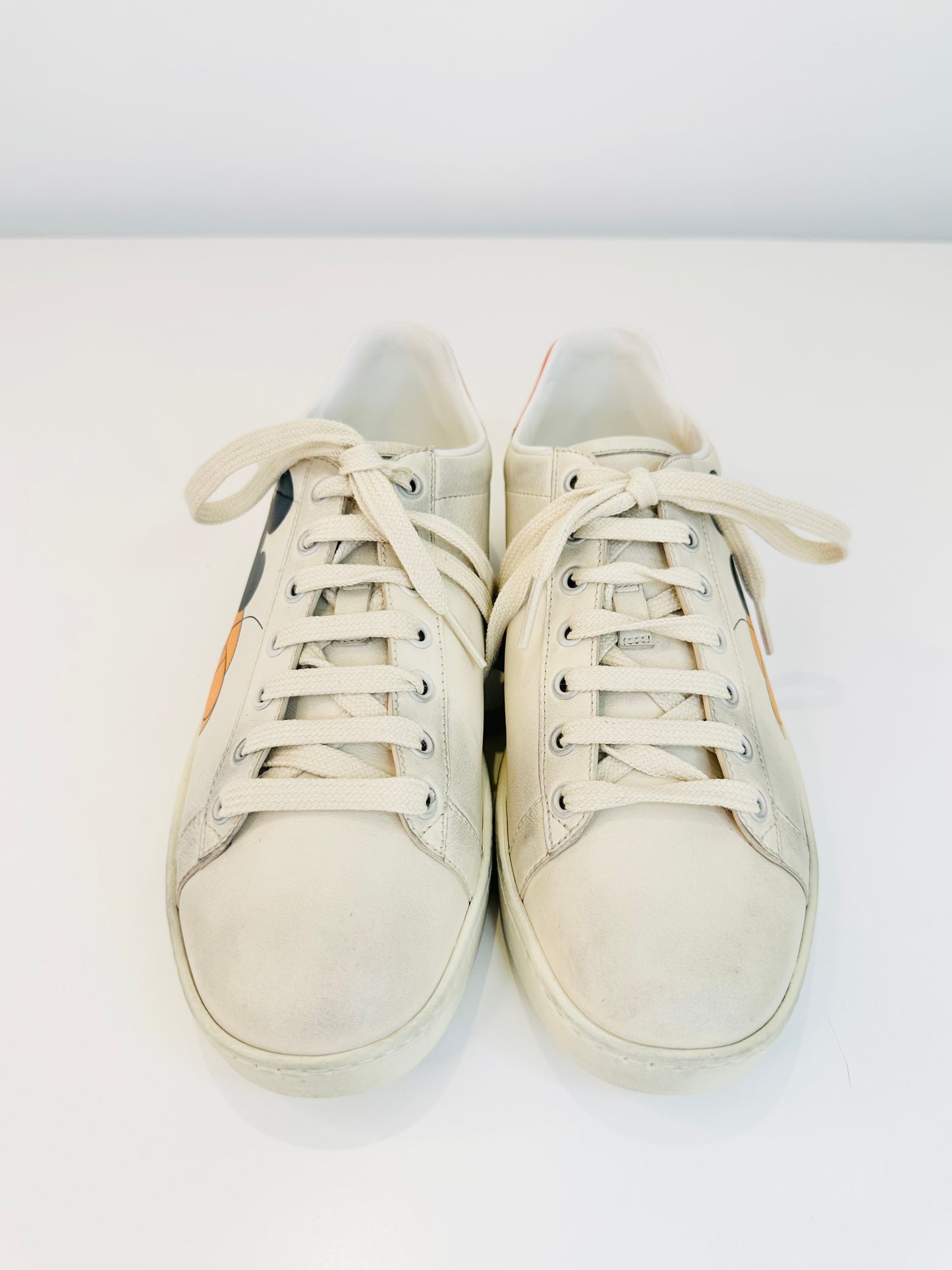 Mickey Mouse Ace Leather Trainers - Size 37.5