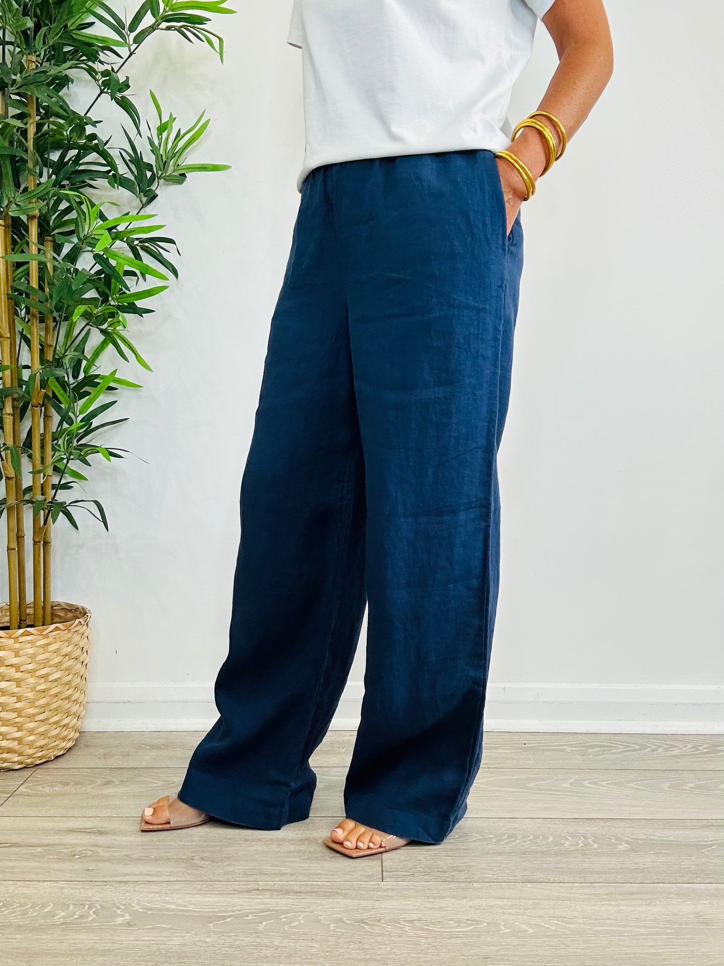 Linen Trousers - Size 36