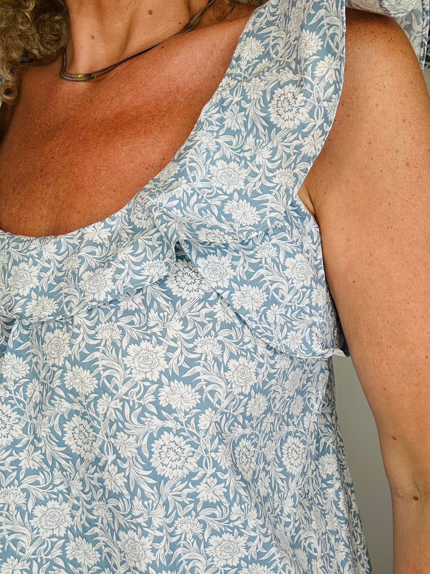 Floral Cotton Top - Size 38