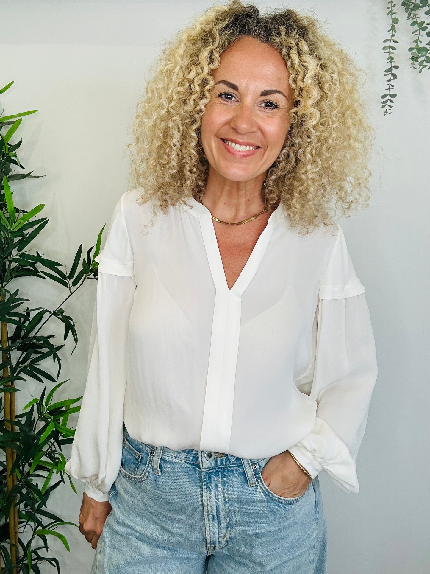 Silk Blouse - Size 8