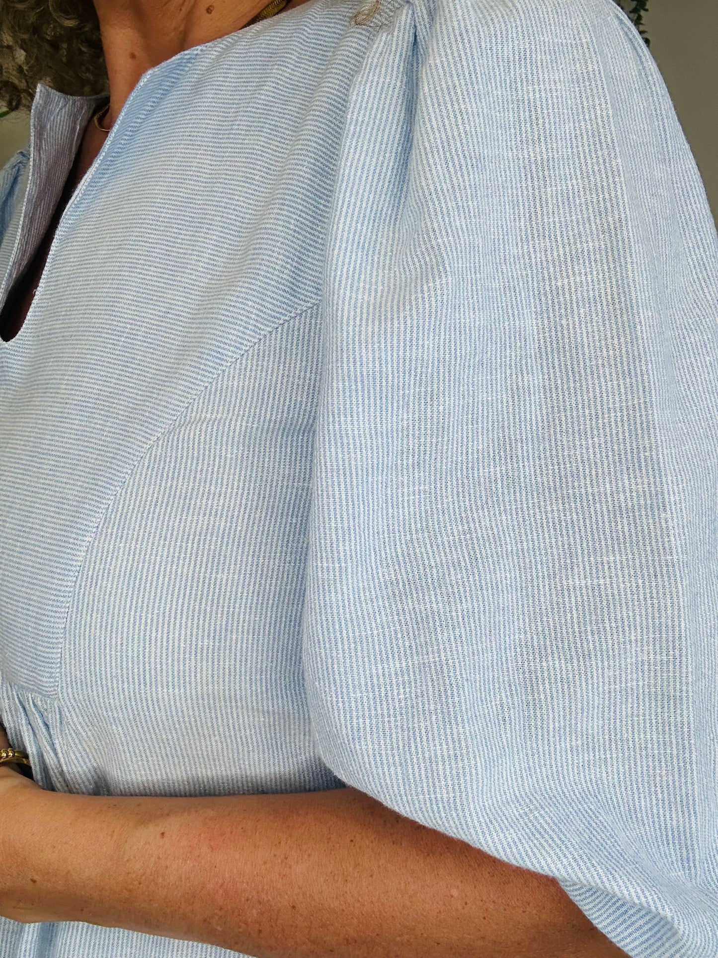 Striped Cotton Dress - Size S