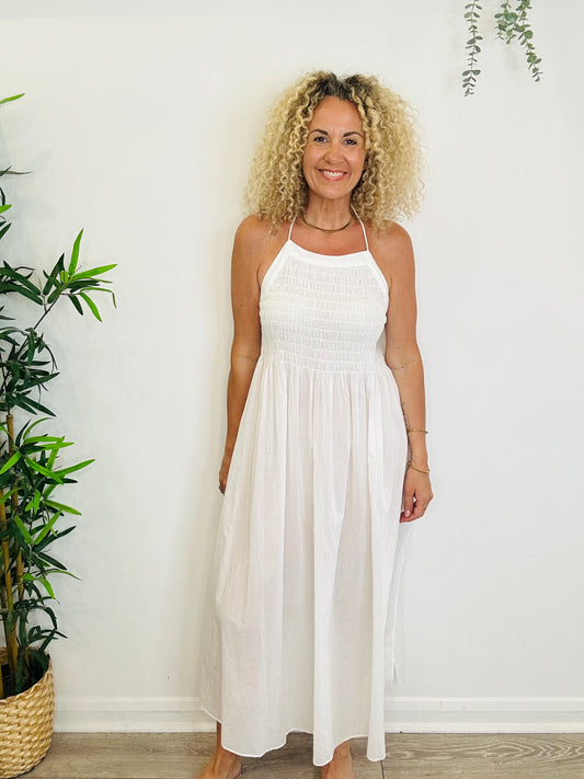 Cotton Halterneck Dress - Size 12