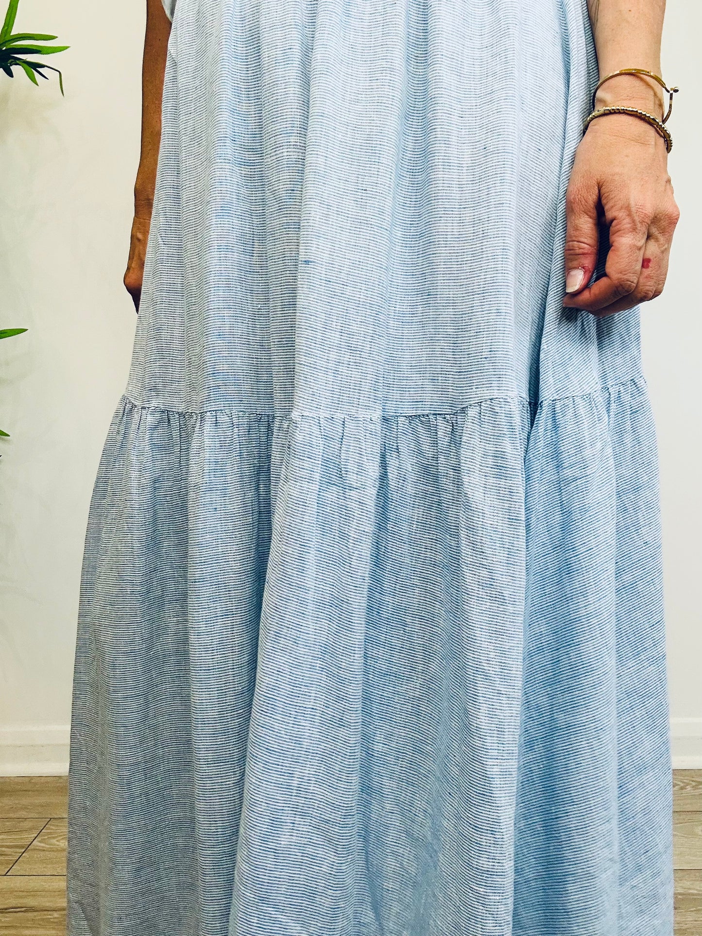 Striped Maxi Skirt - Size S
