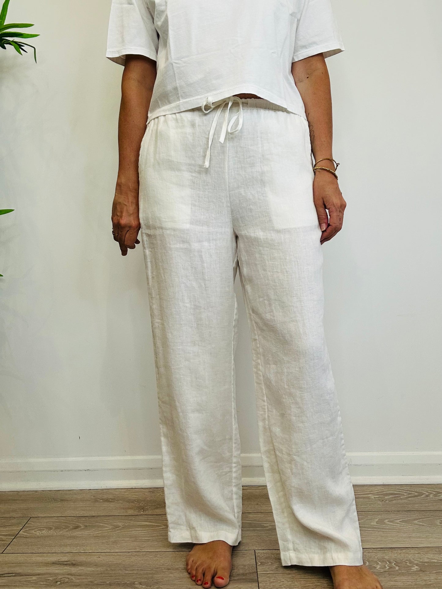 Emmie Linen Trousers - Size M
