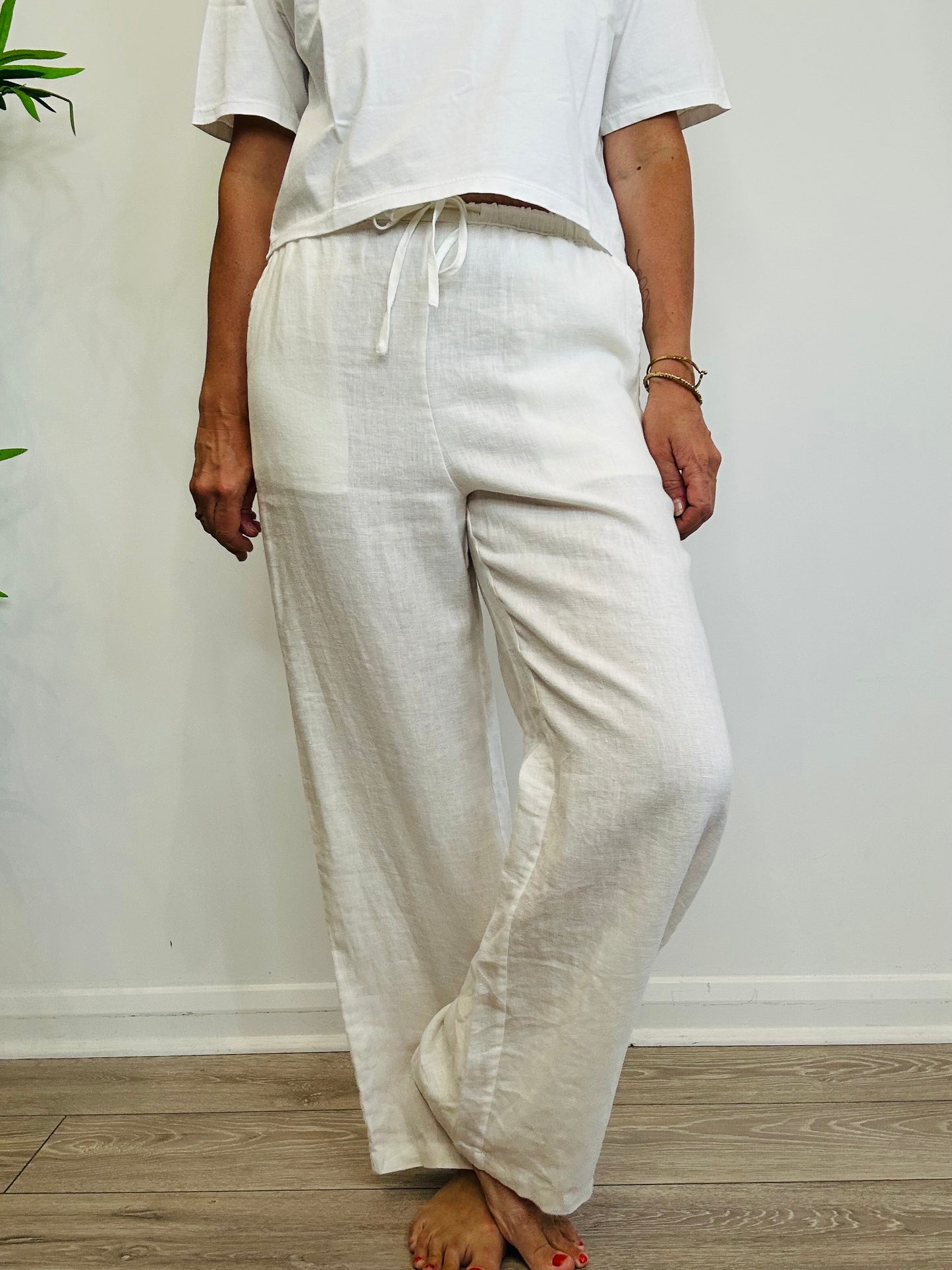 Emmie Linen Trousers - Size M