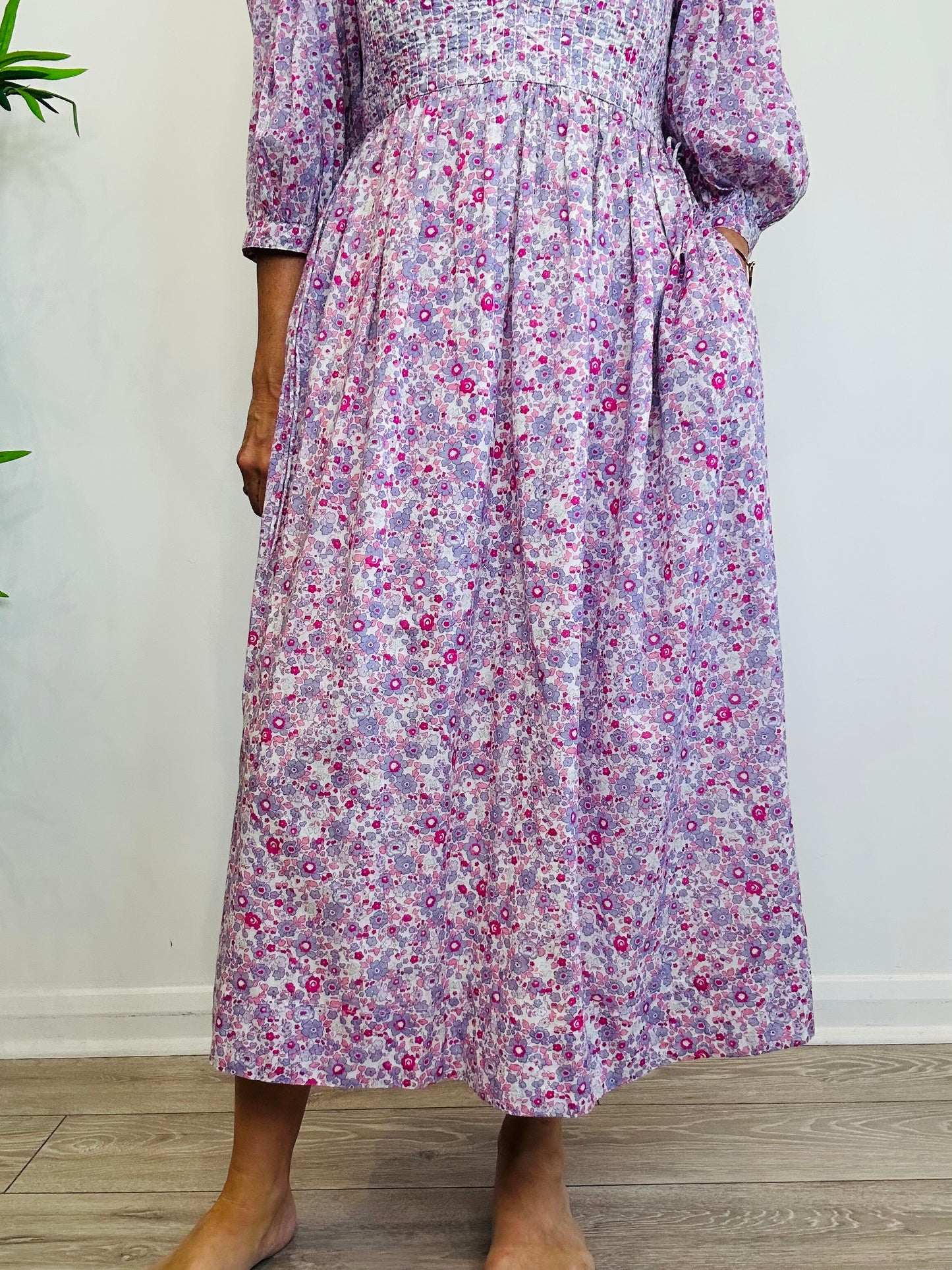 Floral Cotton Dress - Size 38
