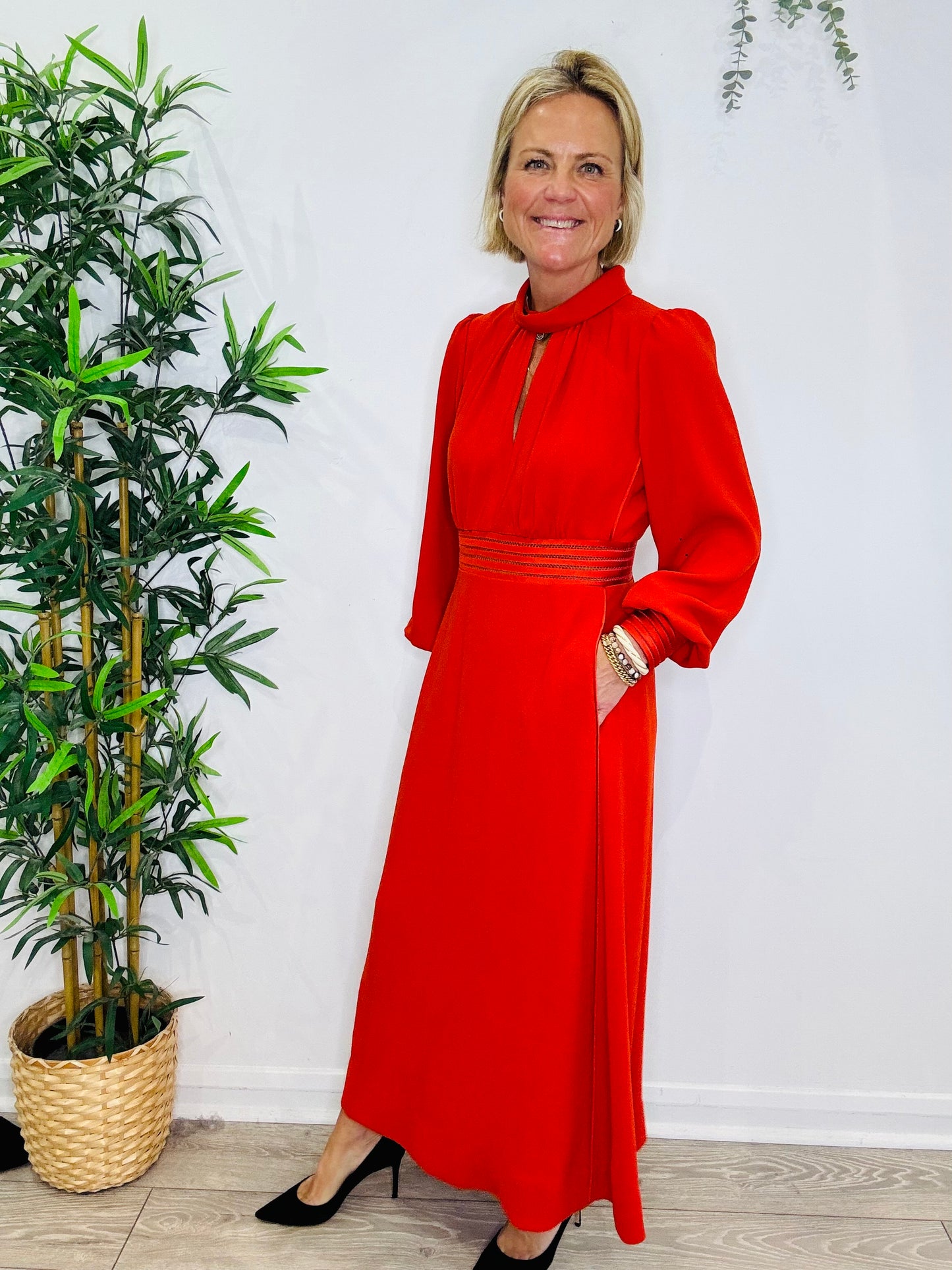 Crepe Maxi Dress - Size 12