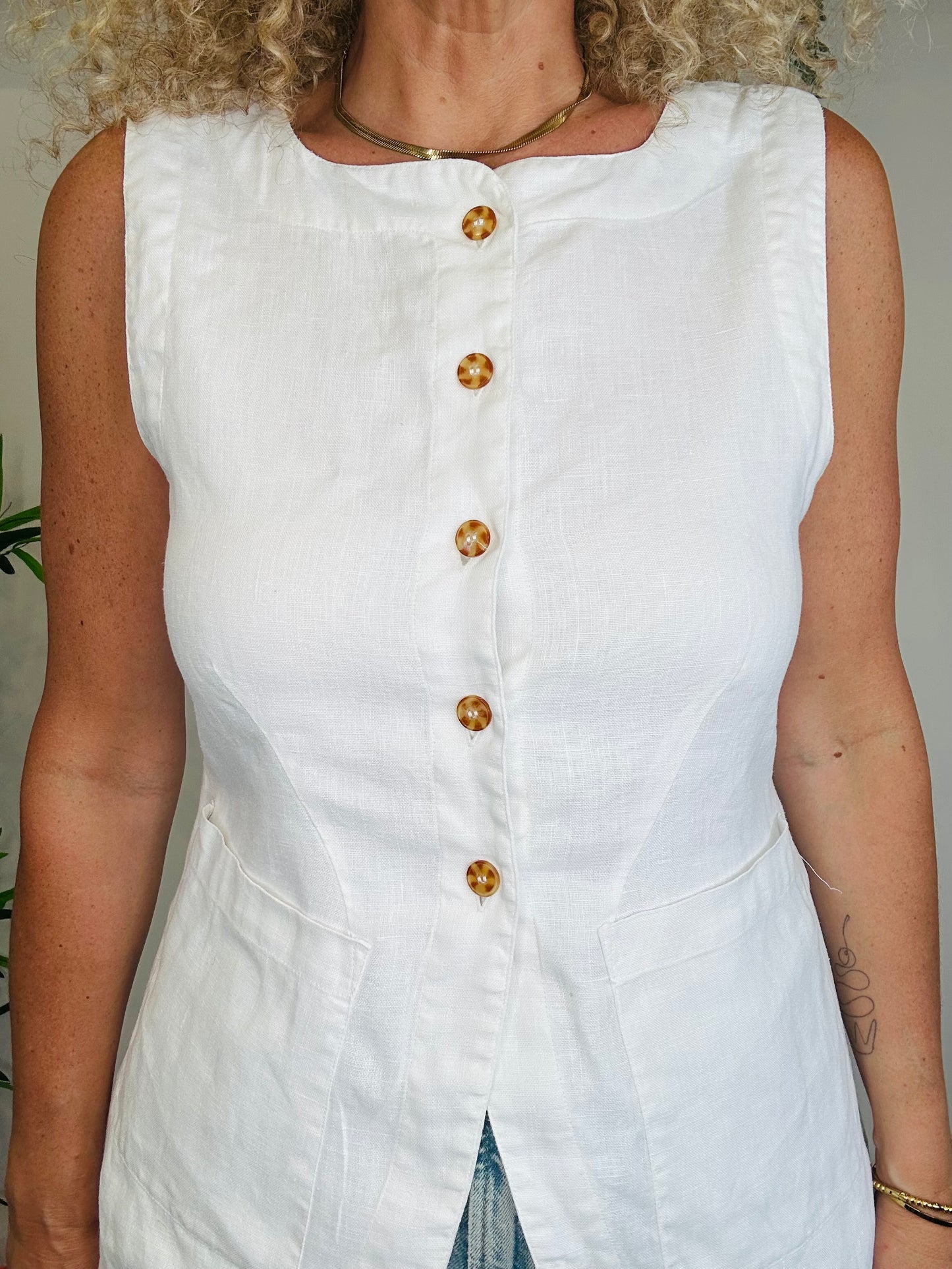 Linen Waistcoat - Size M