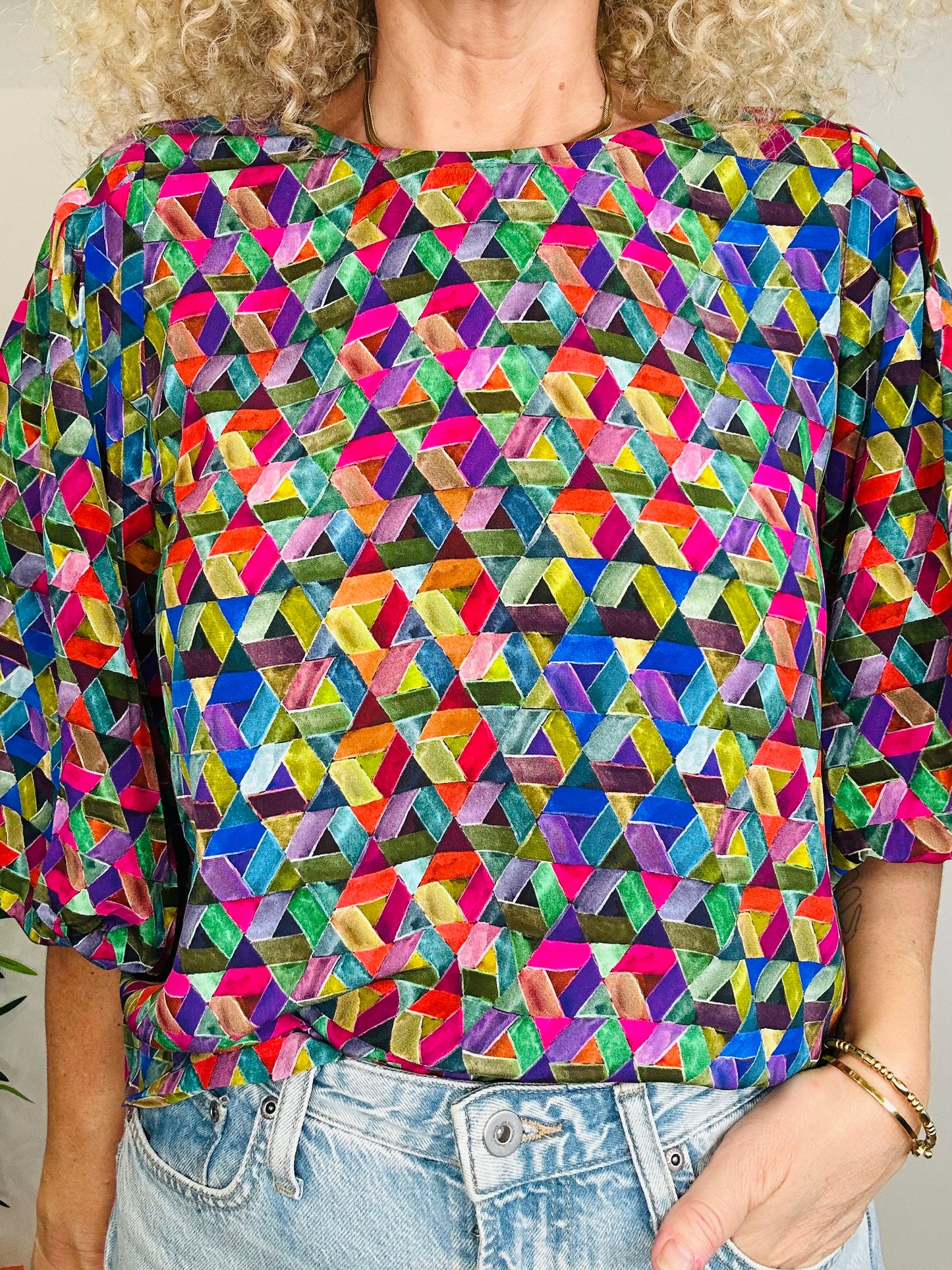 Silk Top - Size S