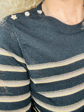 Load image into Gallery viewer, Glitter Stripe Jumper - Size M
