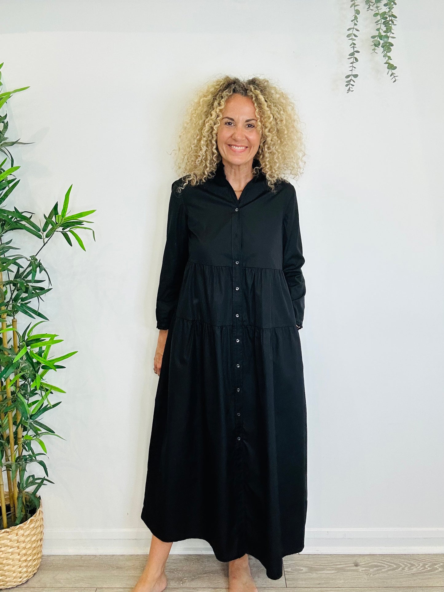 Tiered Cotton Dress - Size M
