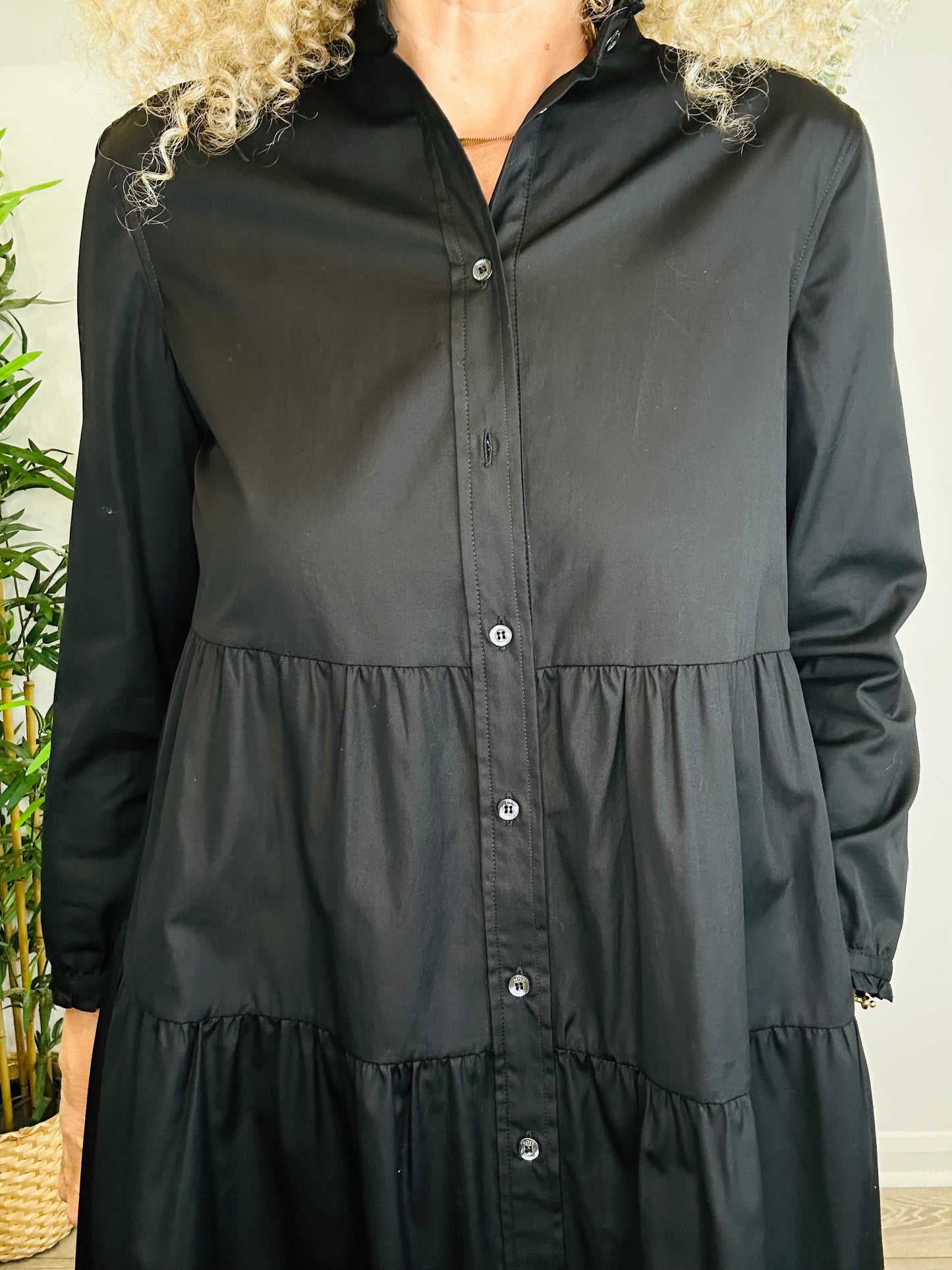Tiered Cotton Dress - Size M