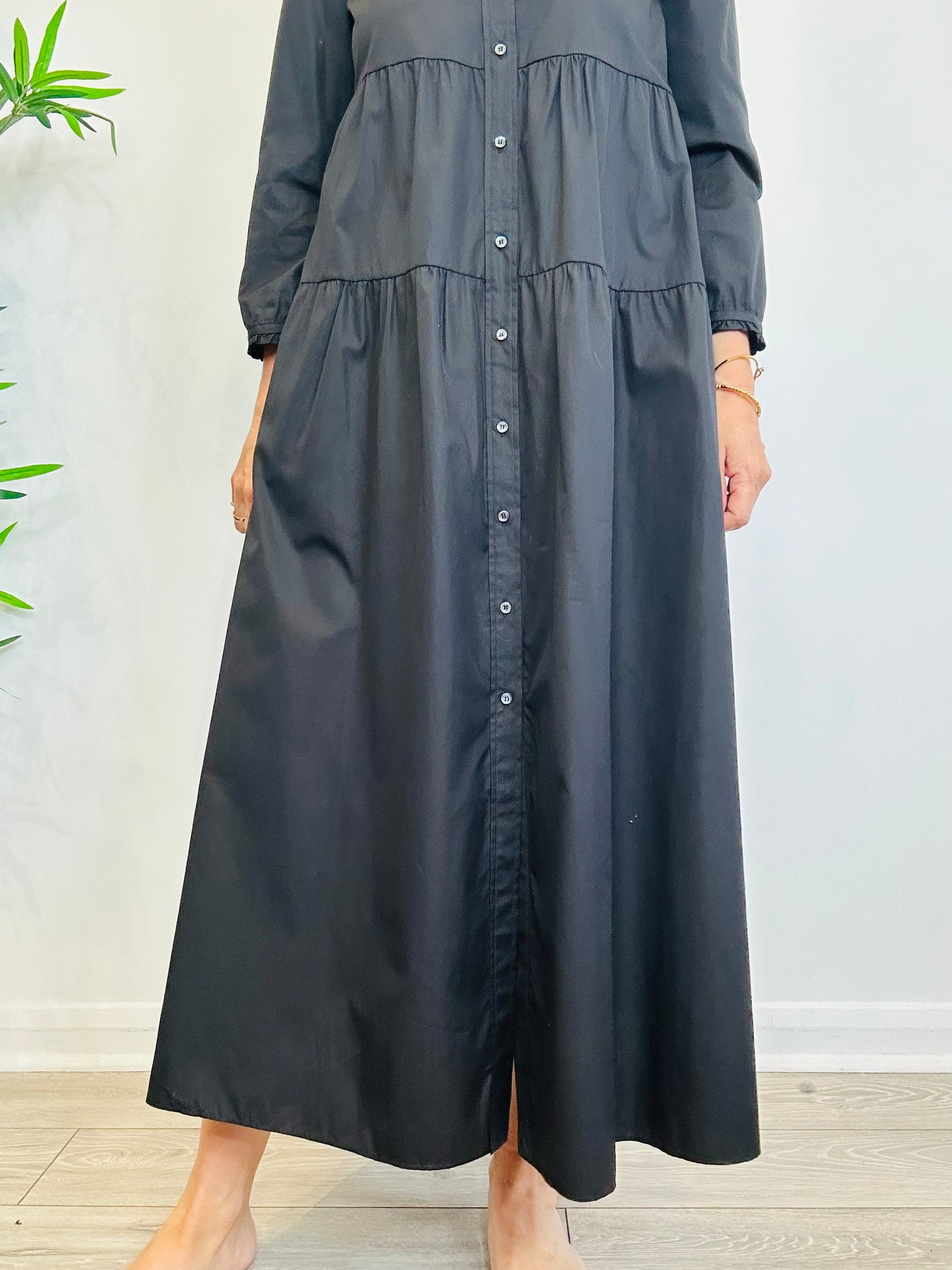Tiered Cotton Dress - Size M