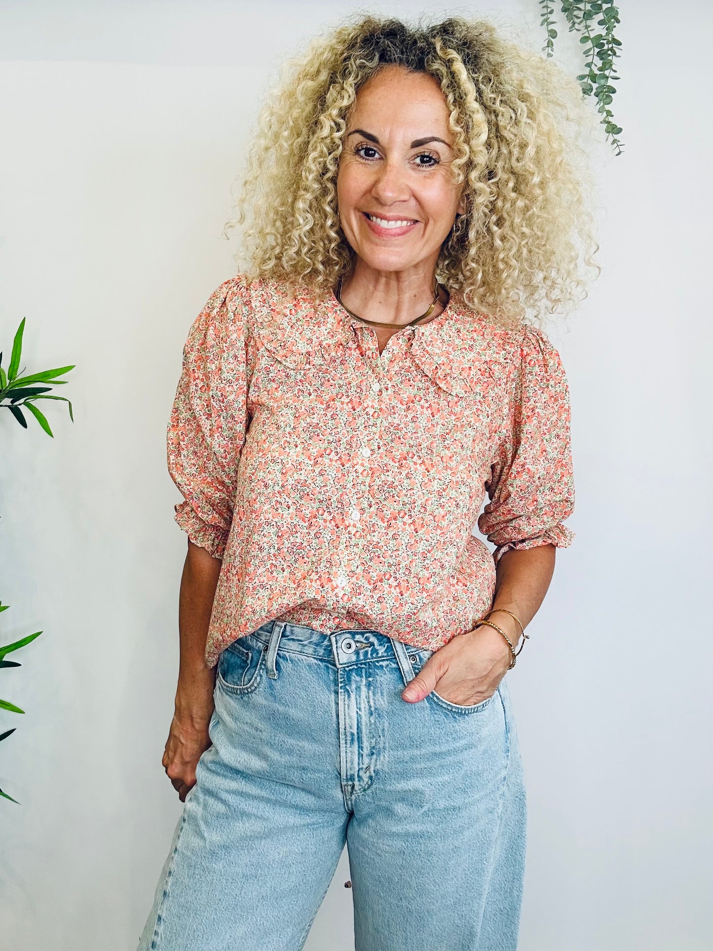 Floral Nika Shirt - Size S