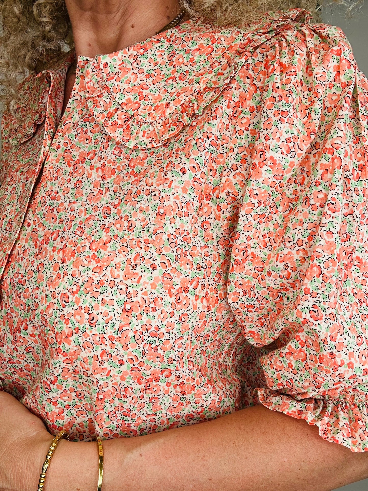 Floral Nika Shirt - Size S