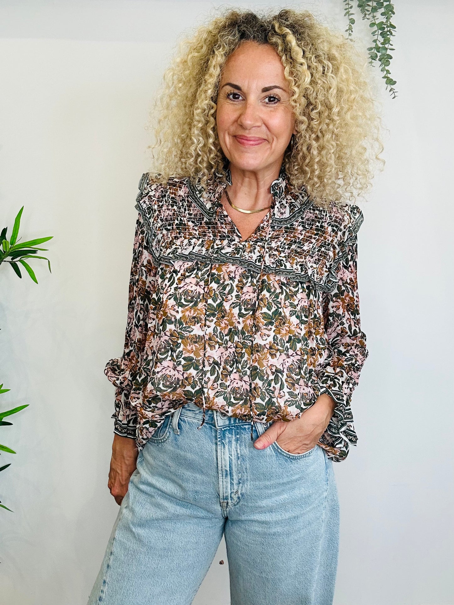 Floral Blouse - Size S