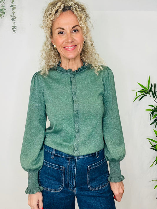 Metallic Cardigan - Size 2