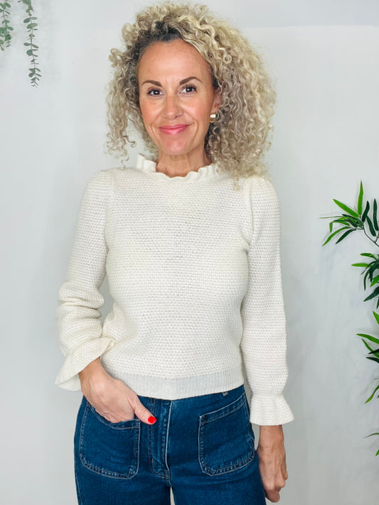 Cashmere Frill Jumper - Size 1