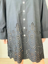 Load image into Gallery viewer, Broderie Shirt Dress - Size L
