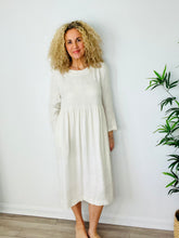 Load image into Gallery viewer, Linen Midi Dress - Size XS
