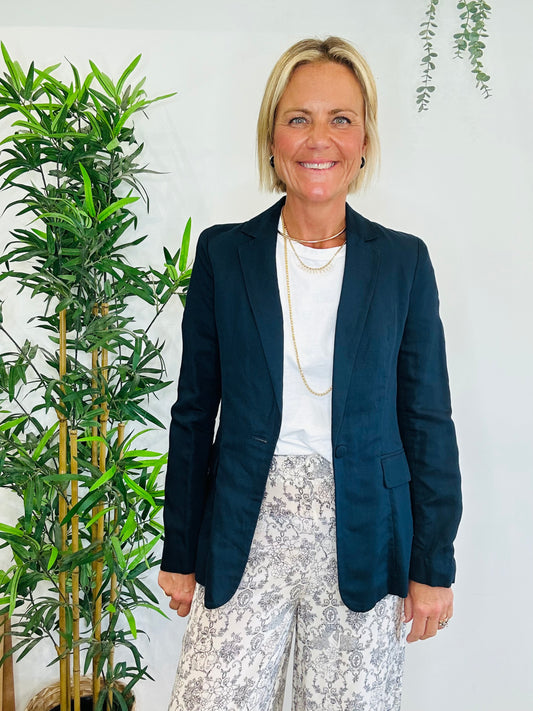 Linen Blazer - Size 8
