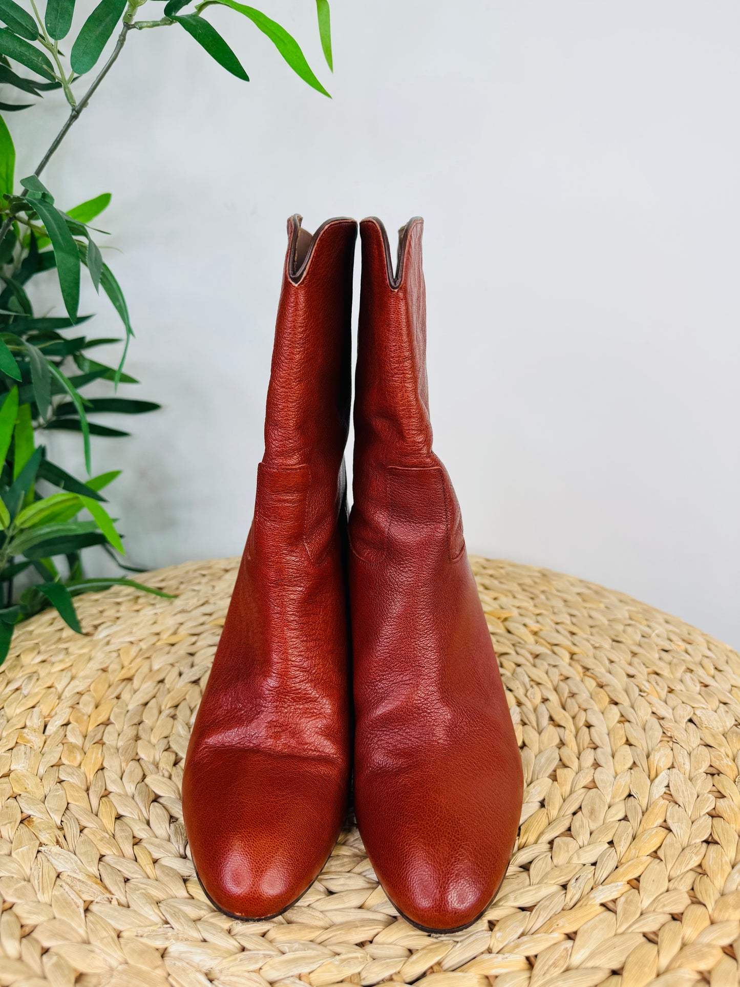 Leather Cidie Boots - Size 38