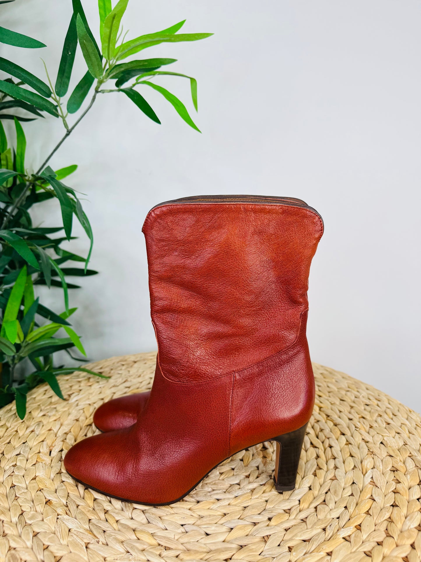 Leather Cidie Boots - Size 38