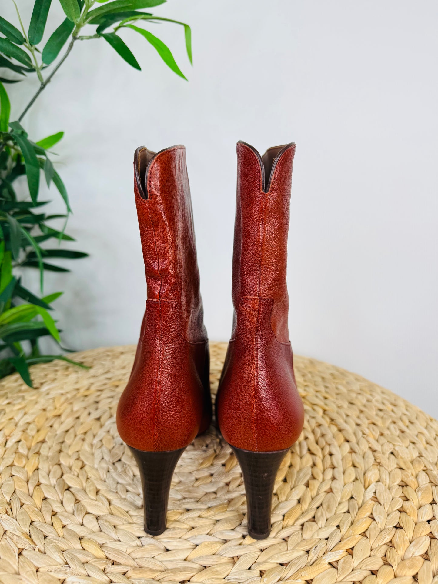 Leather Cidie Boots - Size 38