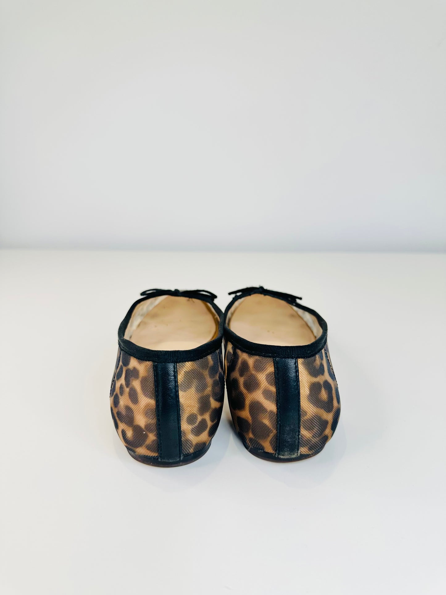 Landon Leopard Mesh Ballet Flats - Size 39.5