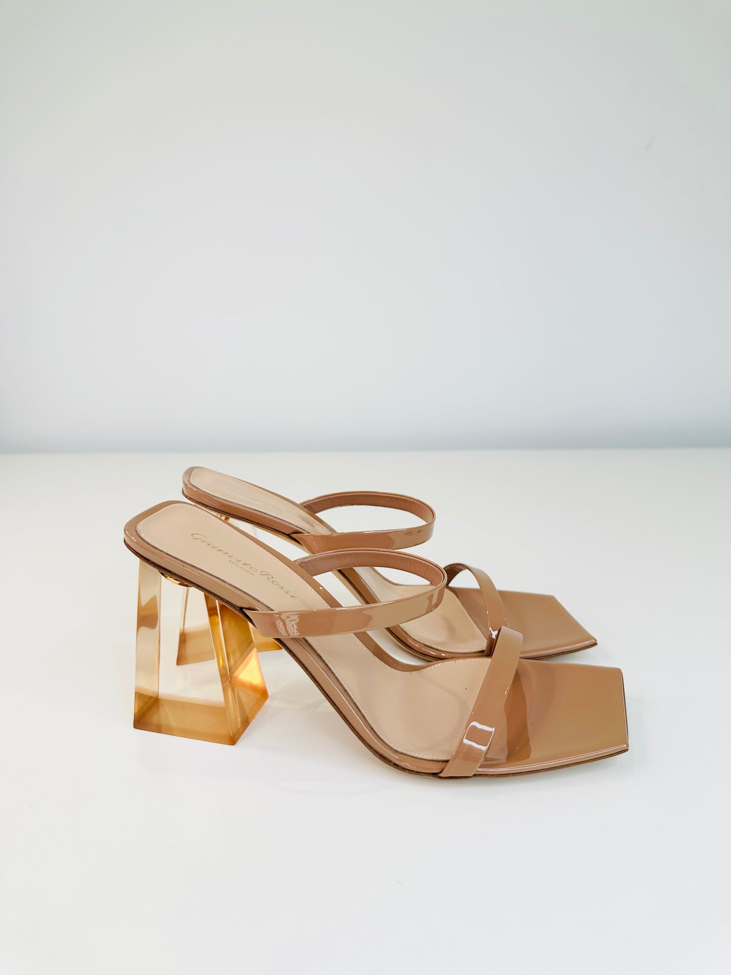 Vernice Patent Leather Sandals - Size 40.5