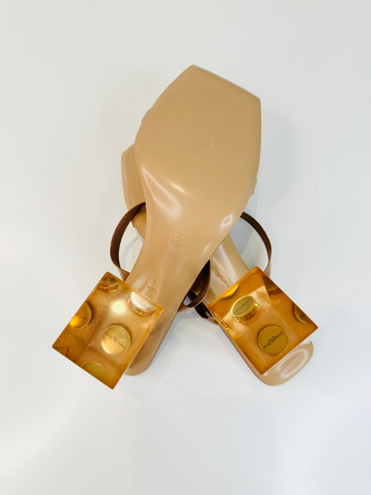 Vernice Patent Leather Sandals - Size 40.5