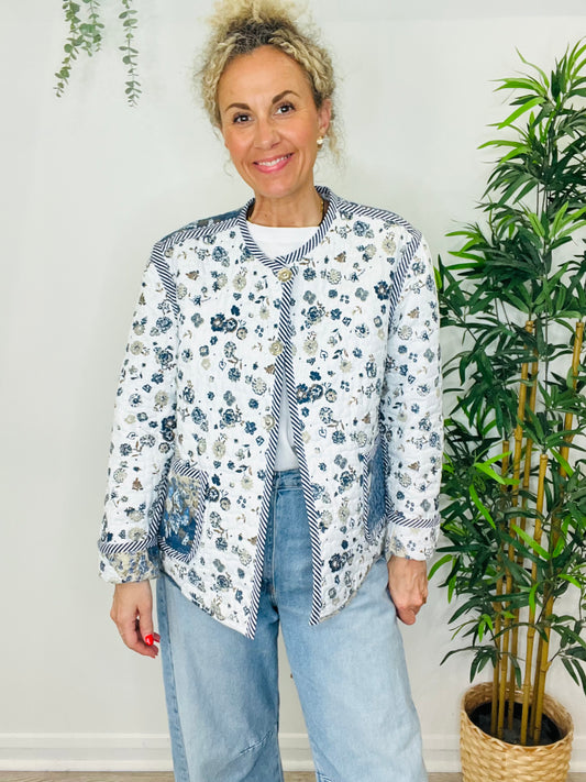 Floral Quilted Jacket - O/S