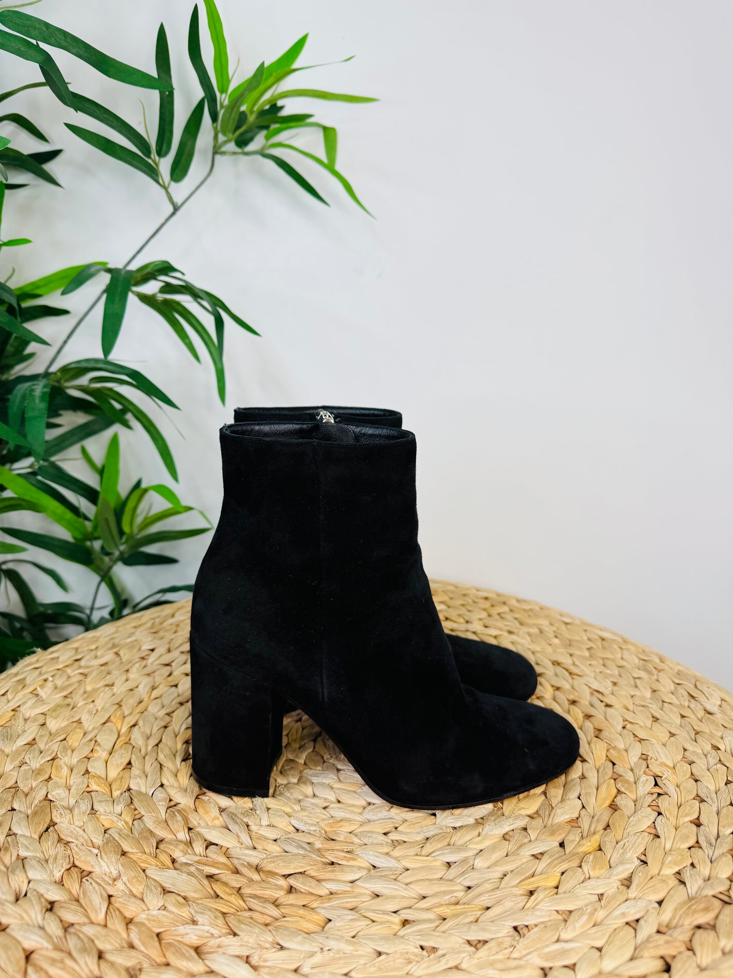 Suede Ankle Boots - Size 37