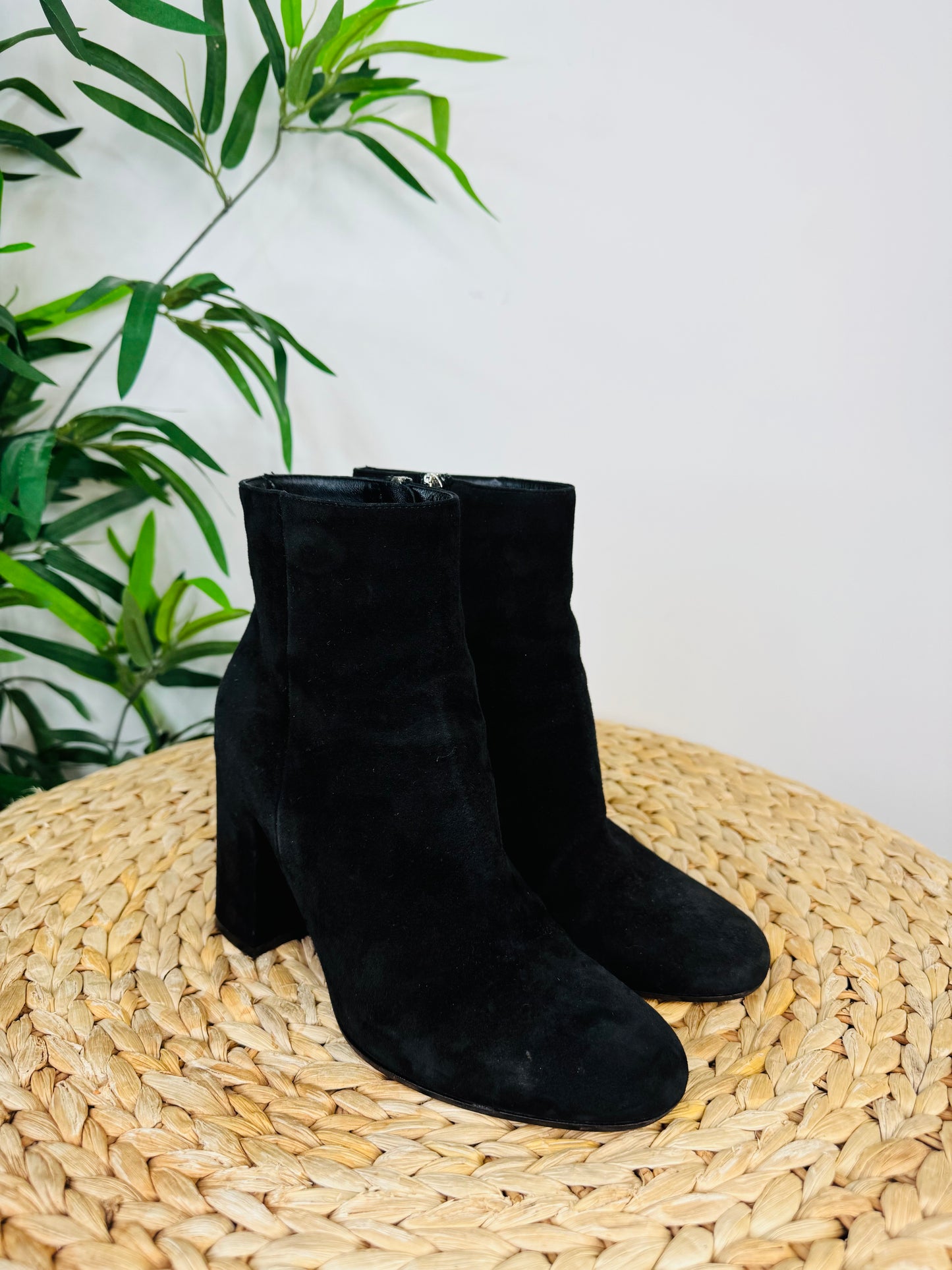 Suede Ankle Boots - Size 37