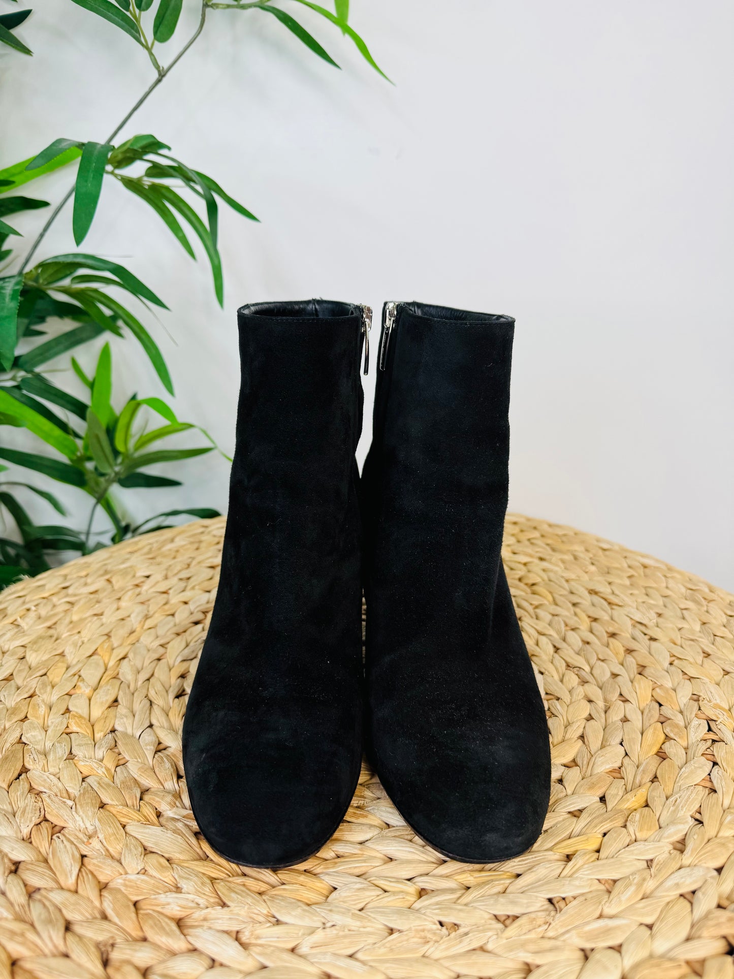 Suede Ankle Boots - Size 37