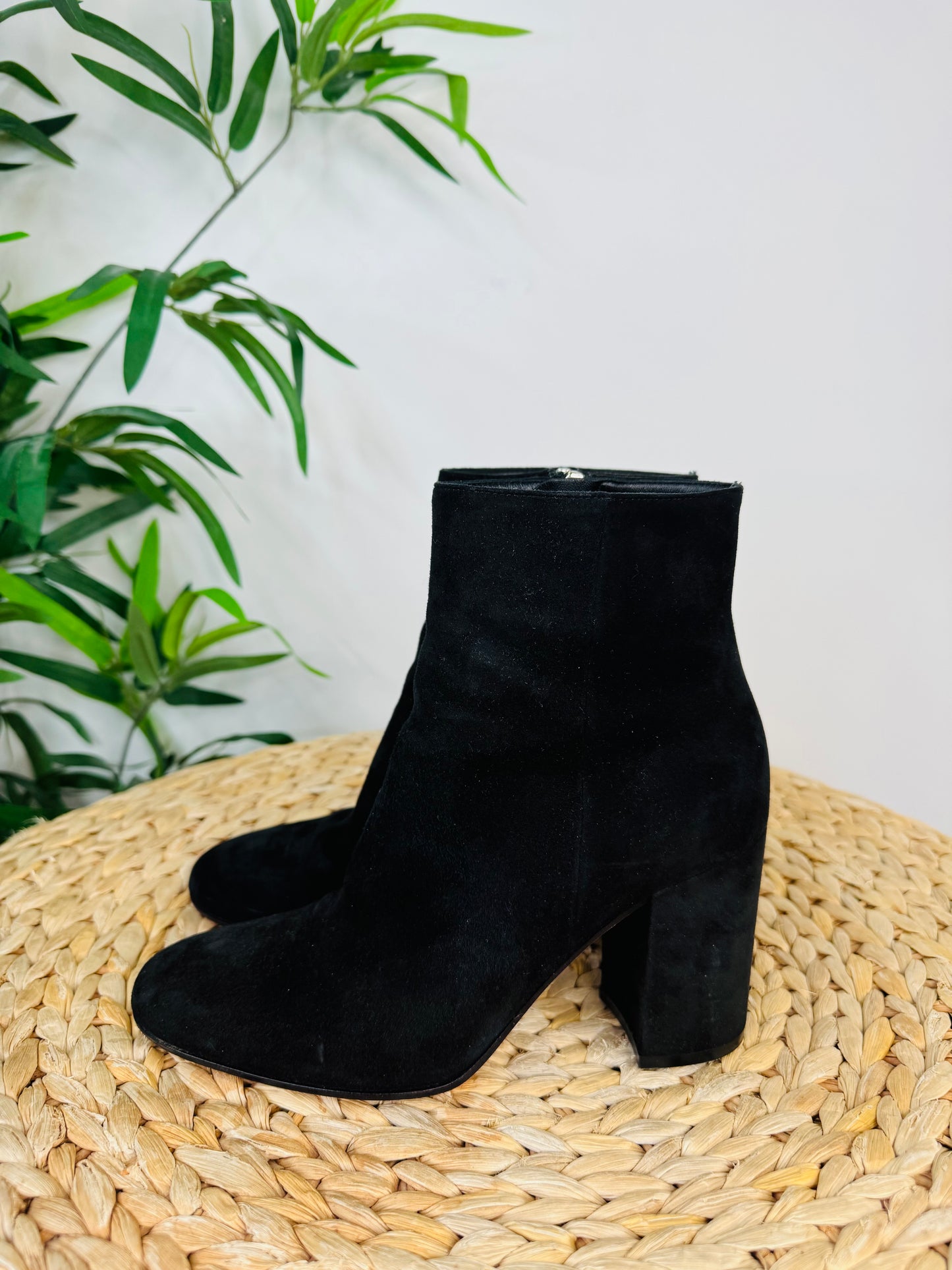 Suede Ankle Boots - Size 37