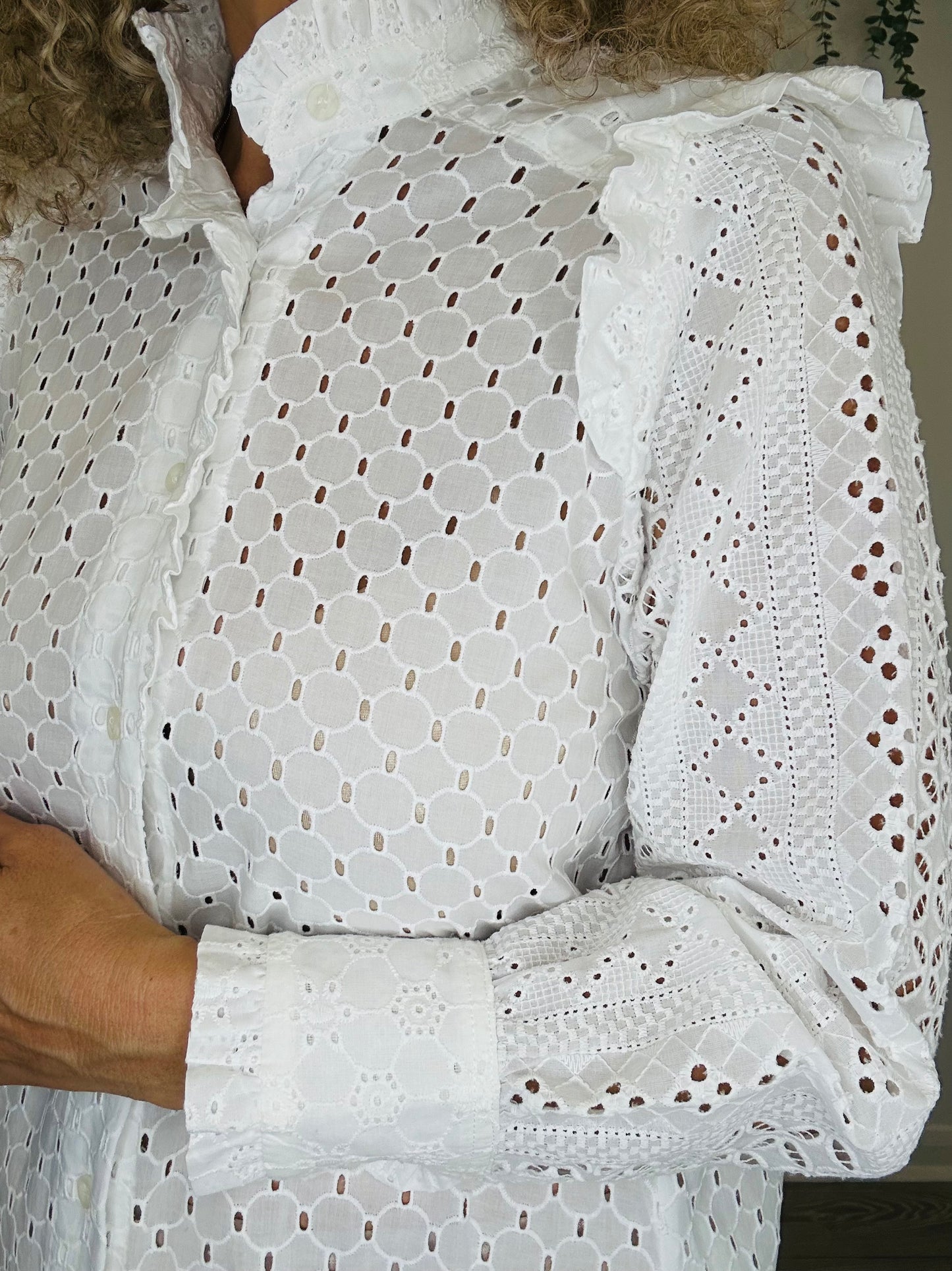 Broderie Shirt Dress - Size 1
