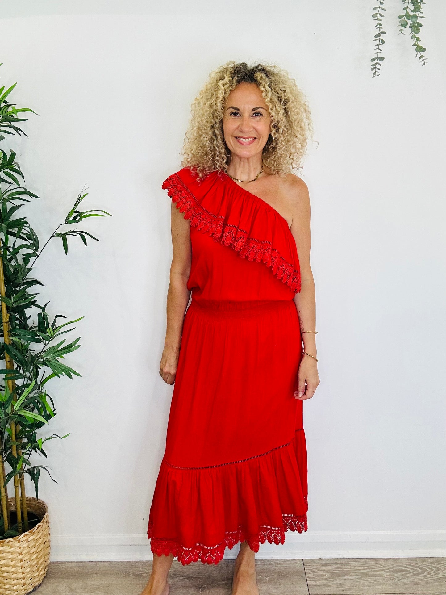 One Shoulder Dress - Size S