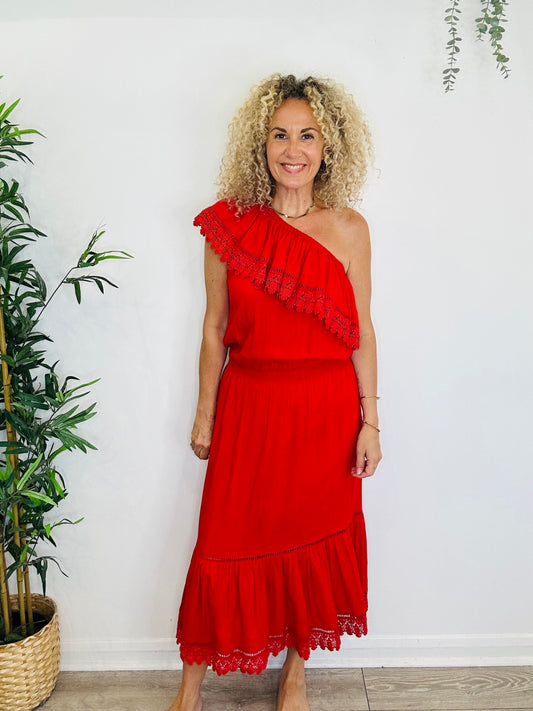 One Shoulder Dress - Size S