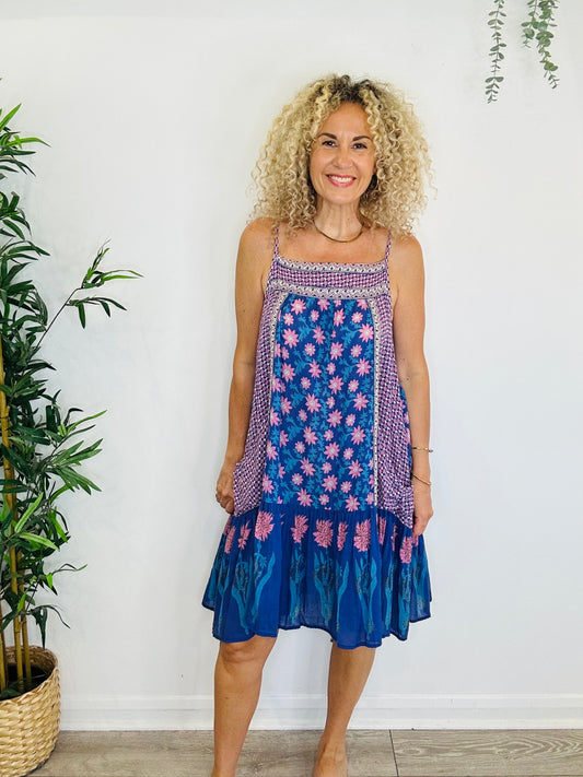 Short Cotton Dress - Size L