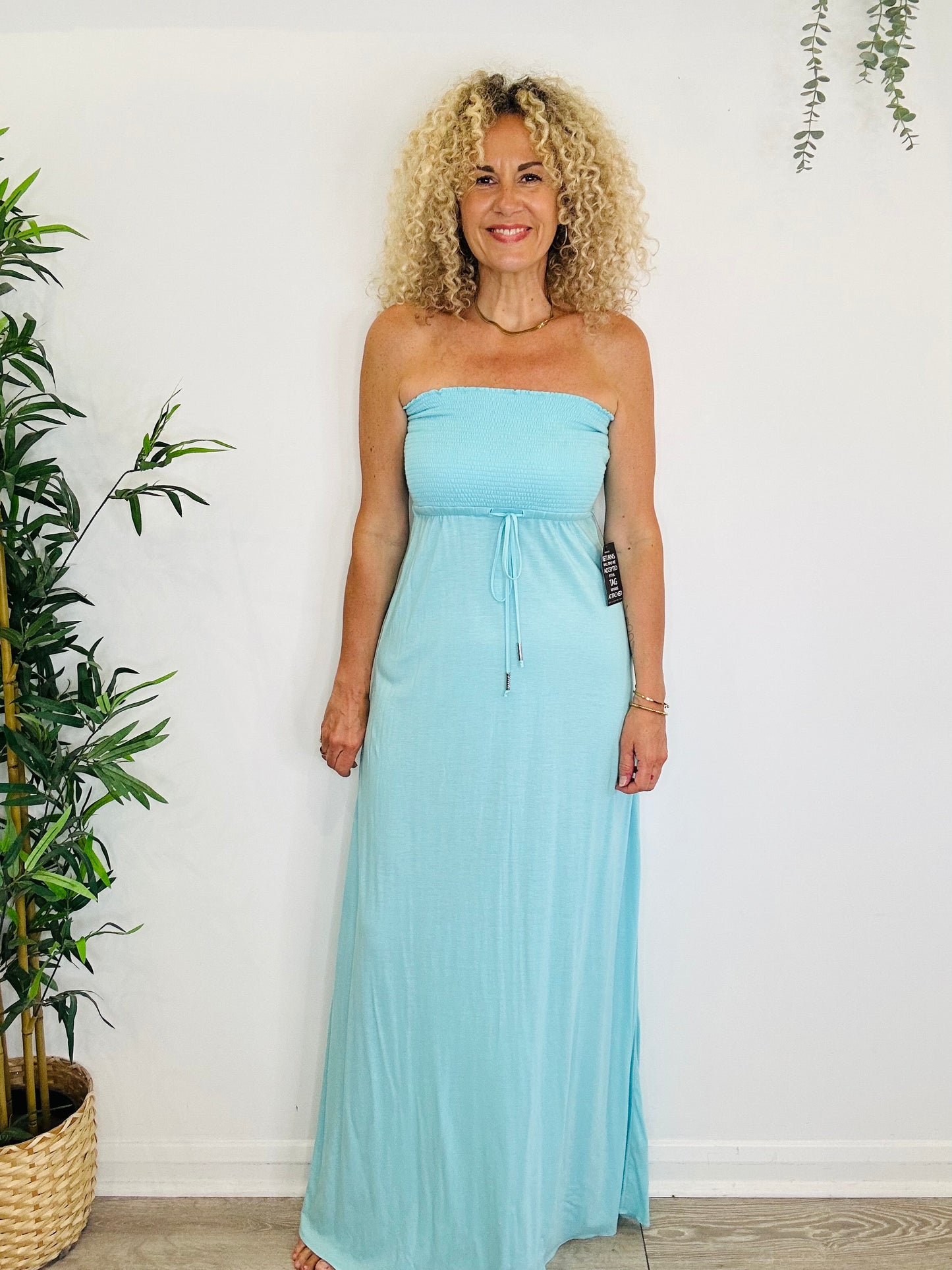 Bandeau Maxi Dress - Size S