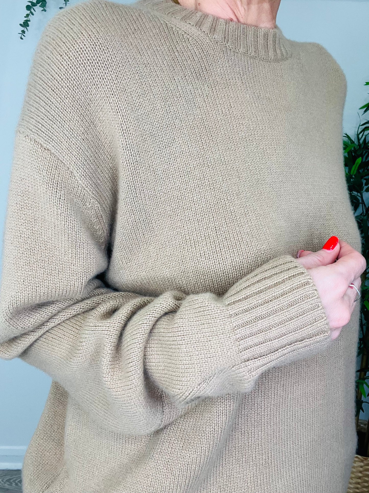 Oversized Cashmere Jumper - Size L