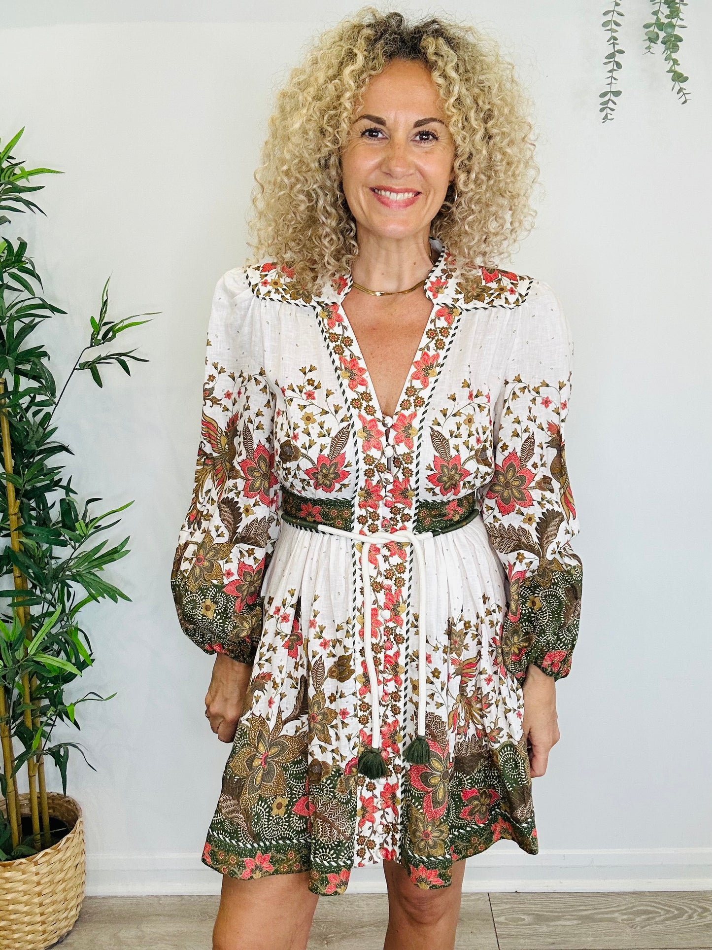 Short Linen Dress - Size 2
