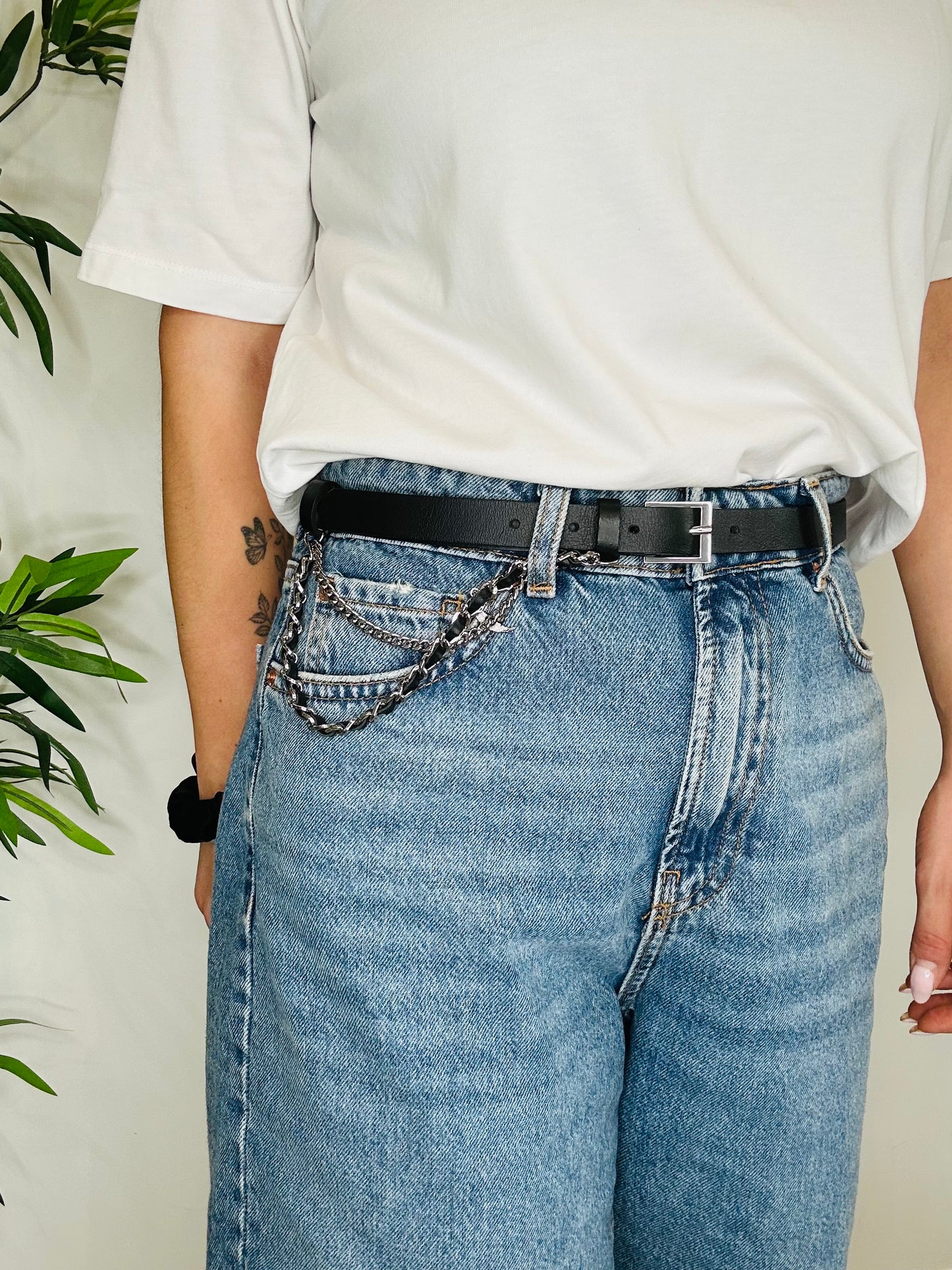 Leather Chain Belt - Size 1