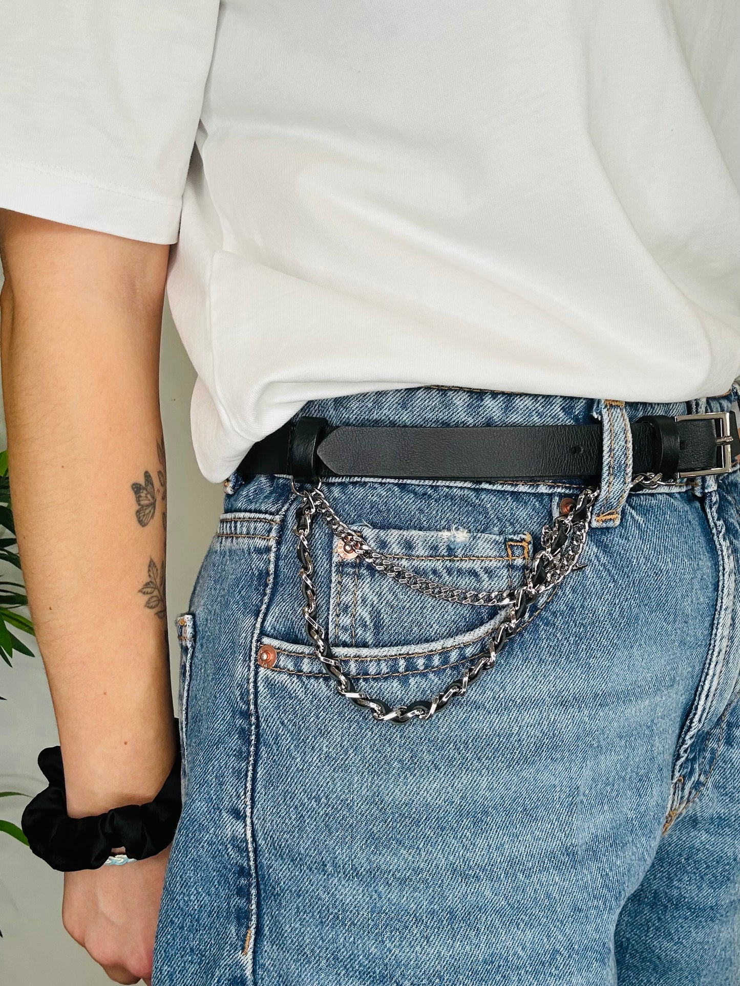 Leather Chain Belt - Size 1