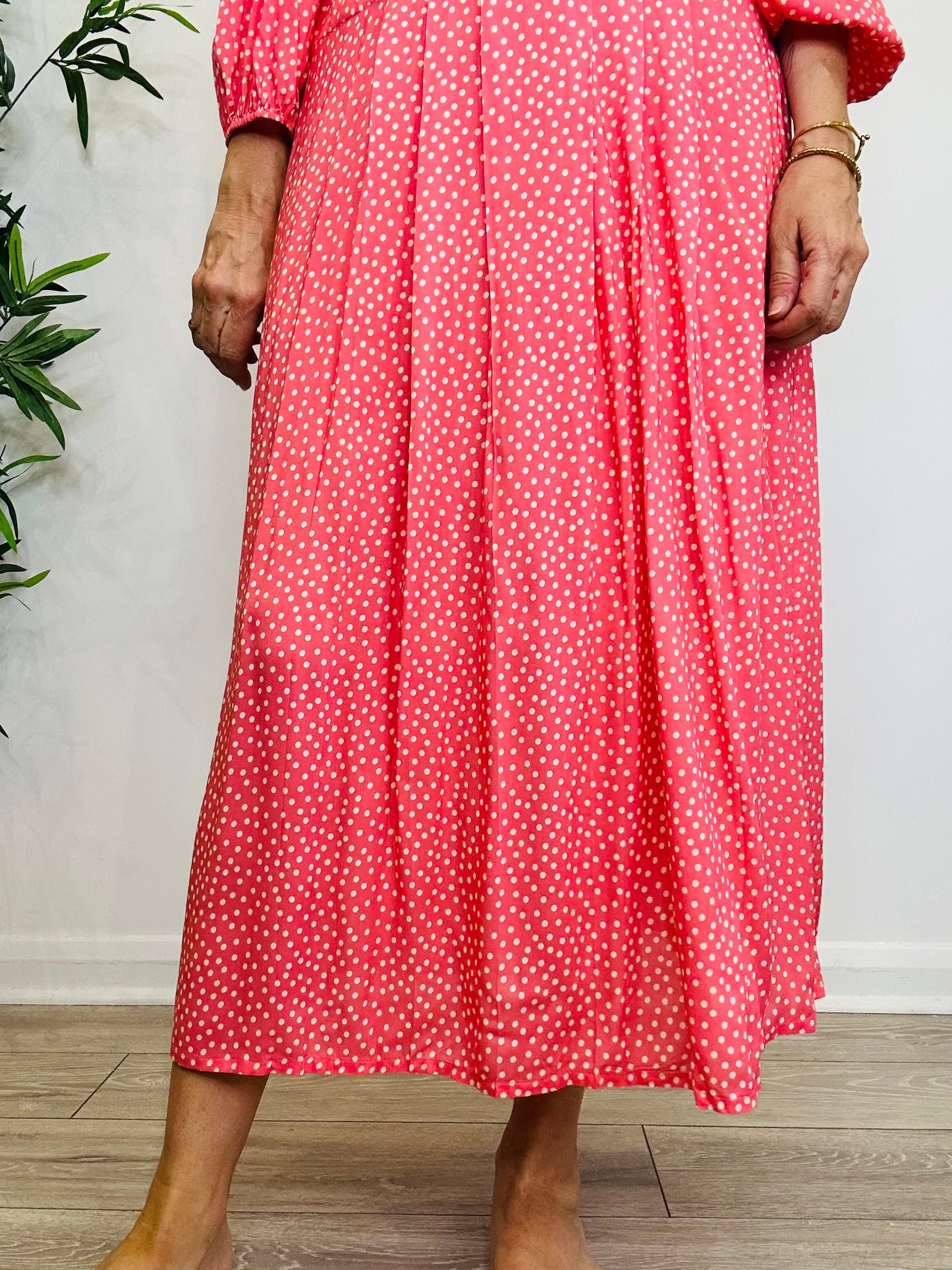Izzy Polka Dot Dress - Size M