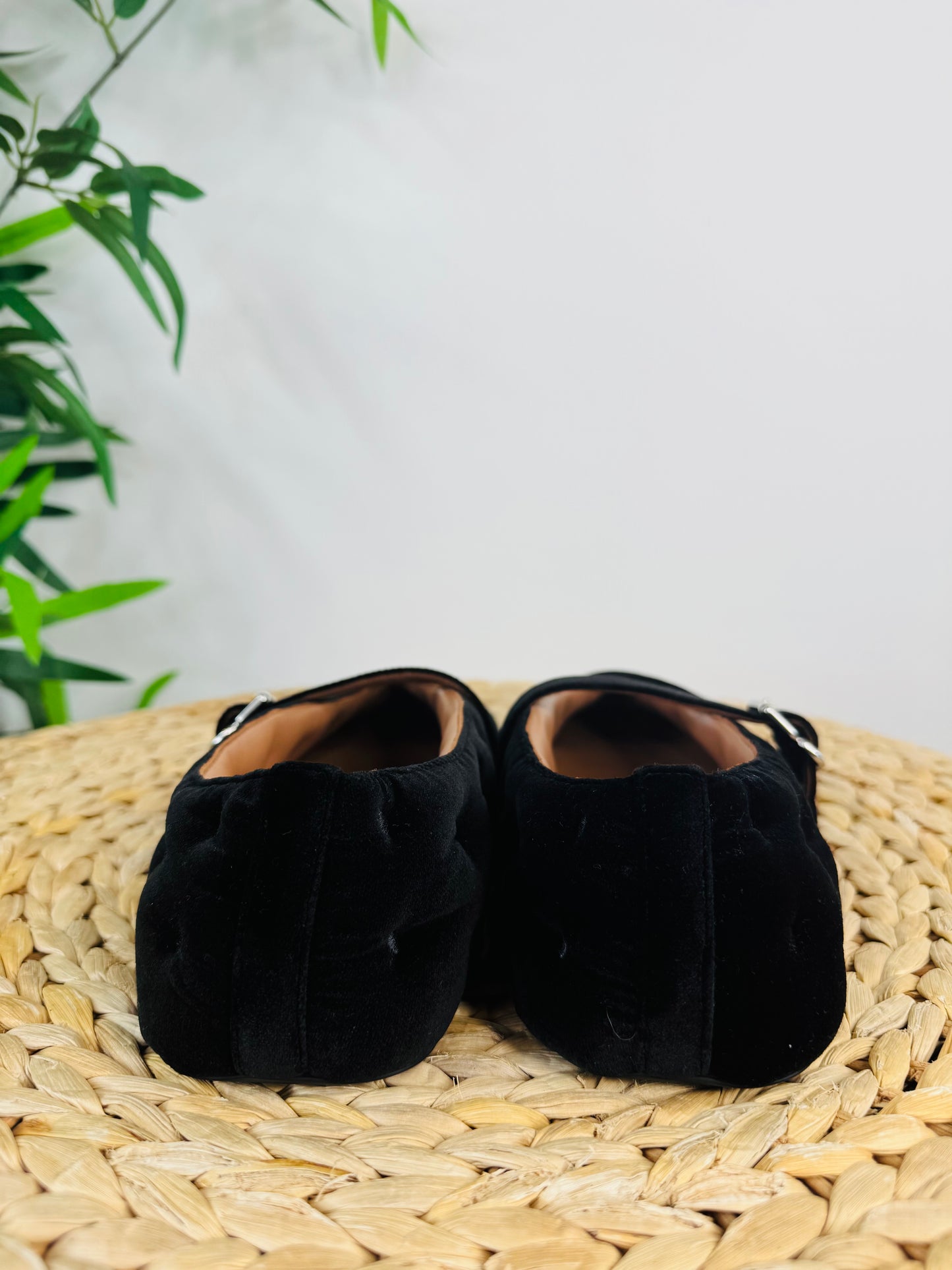 Velvet Ballerina Flats - Size 40