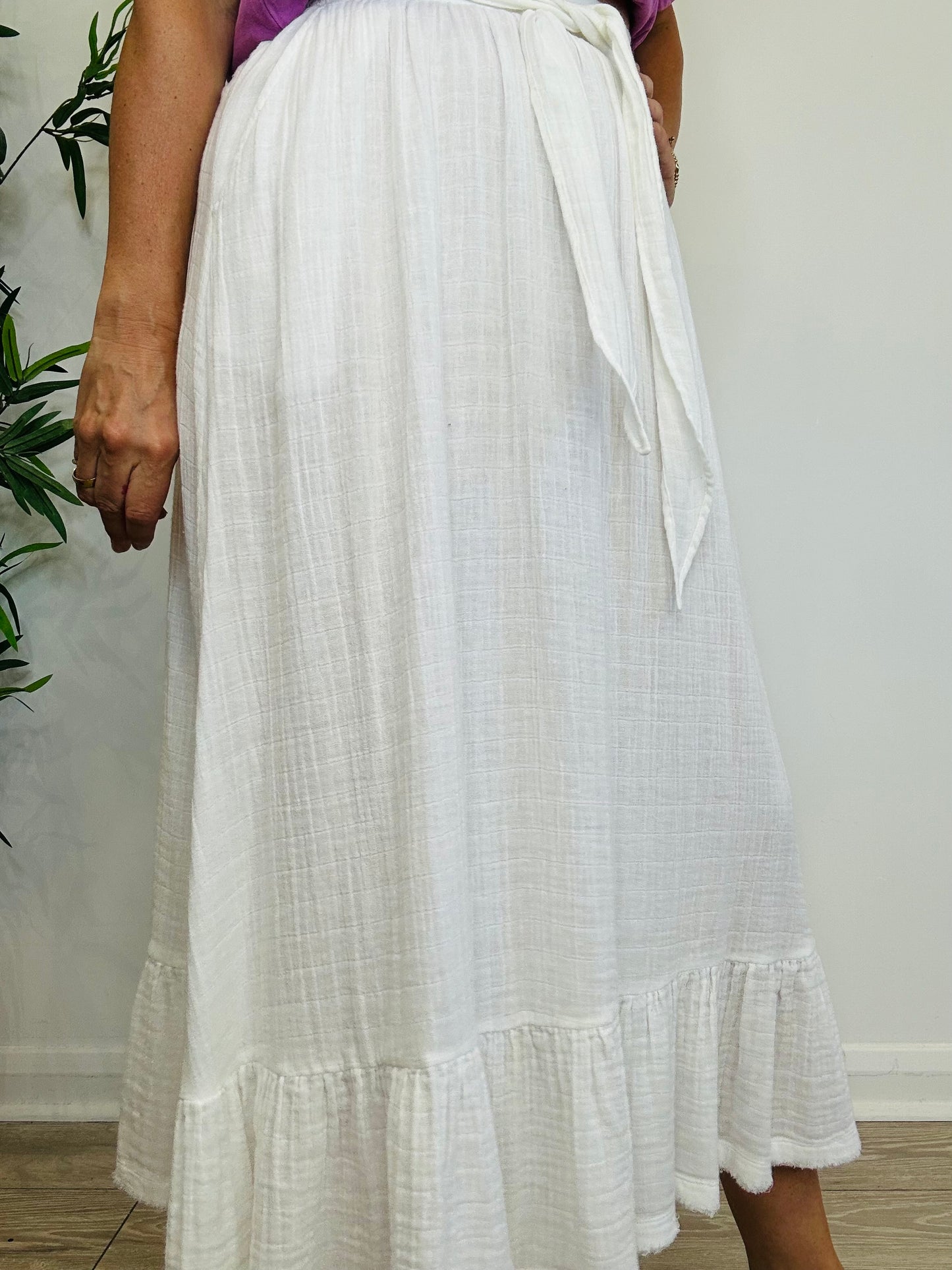 Cheesecloth Maxi Skirt - Size 1