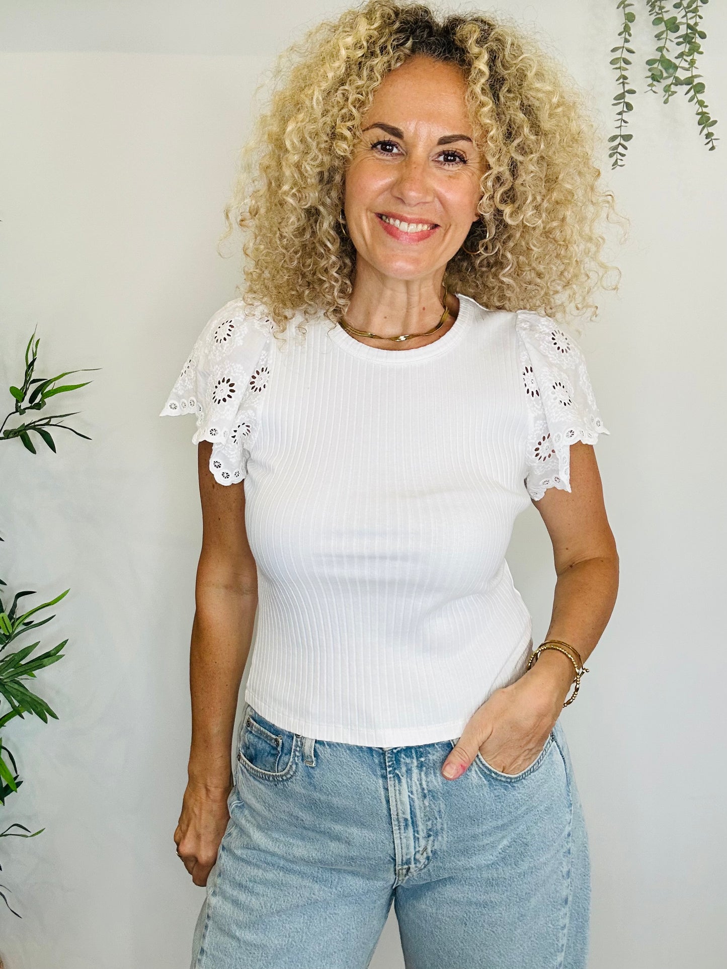Ribbed Top - Size M
