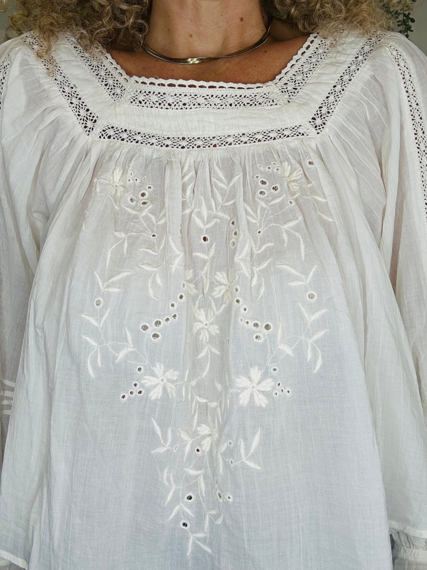 Lace Detail Blouse - Size S